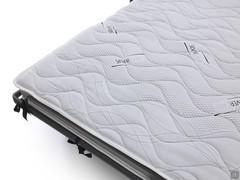 Détail du matelas de H.13 cm en mousse et à mémoire de forme