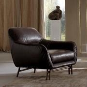 Fauteuil en cuir de design vintage Venice