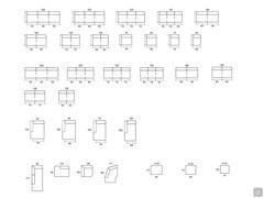 Schémaset Dimensions disponibles pour le canapé Malibù