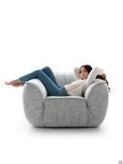 Drappy en version fauteuil avec accoudoirs, dimensions 120 p. 110 cm