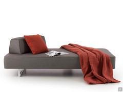 Lit de jour Prisma Air recouvert de tissu gris