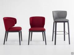 Joy Famiglia by Bonaldo - fauteuil avec accoudoirs, chaise et tabouret