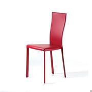 Chaise en cuir rouge Nina de Cattelan 