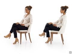 Proportions et exemple d'assise de la chaise Eiko