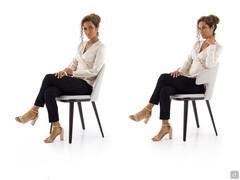 Exemple d'assise sur la chaise et a chaise-fauteuil Vence