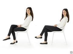 Modalités d'assise et proportions de la chaise Nicole