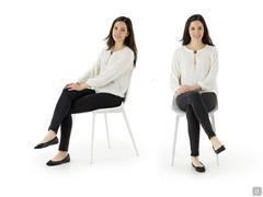 Modalités d'assise et proportions de la chaise Nicole