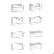 Schémas et dimensions des commodes