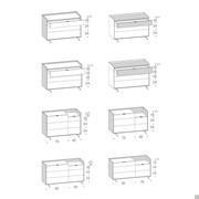 Schémas et dimensions des commodes