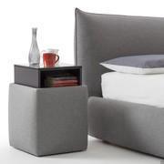 Table de nuit-pouf design Soho avec niche ouverte