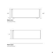 Détails des modules simples avec appui au sol ou suspendu - Schéma et Dimensions