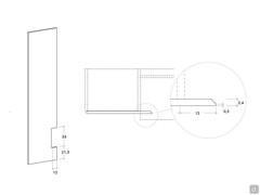 Porte qui dépasse de 12 cm - Dimensions Spécifiques