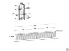 Composition murale Royal 01 - Dimensions