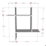 Dimensions du modèle B1 du système de dossiers avec étagères Plan Tetris