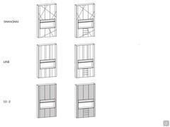 Meuble bar pour salon moderne Lounge - Typologie des devants