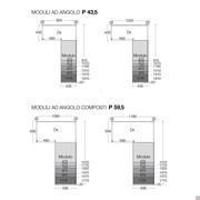 Dimensions spécifiques de l'élément d'angle pour dressing Pacific