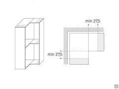 Travail sur mesure pour les dressings Pacific - Largeur minimale par élément d'angle