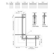 Dressing crémaillère Joyce Pacific - Composition avec angle ouvert (A)