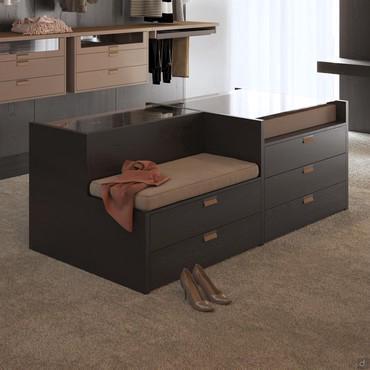 Izar Lounge Ilot commode centrale pour dressing design