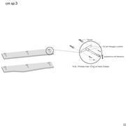 Specifiche tecniche della mensola Way - spessore cm 3