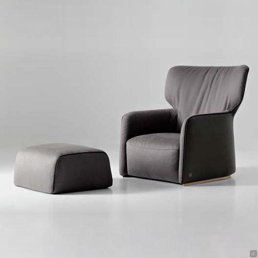 Fauteuil bergère bicolore Ilary 