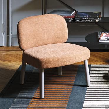 Fauteuil lounge design avec ou sans accoudoirs Hamide