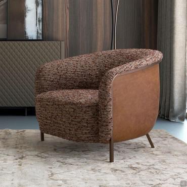 Fauteuil design avec assise large, basse et confortable Bailey