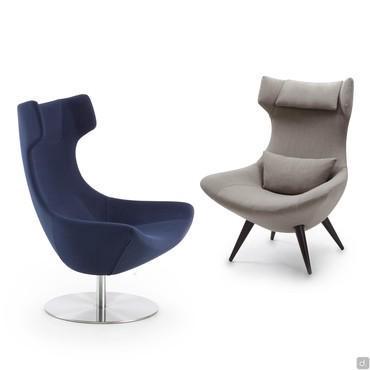 Fauteuil design avec dossier haut Olivia