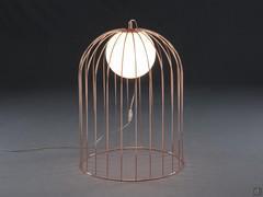 Lampe avec structure en forme de cage à oiseaux en métal Jengo par HomePlaneur