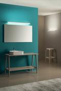 Lampe murale Tablet en version applique simple en aluminium blanc