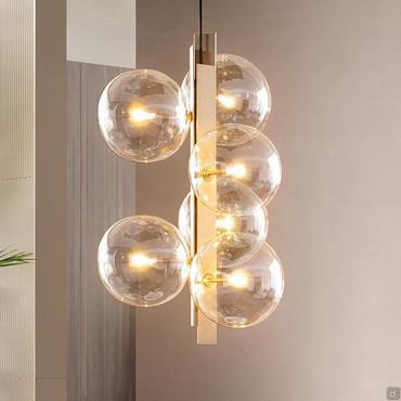 Lampe suspension à boules en verre Bon Ton de Bonaldo