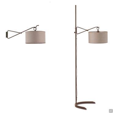 Lampe vintage en fer forgé Lia de Cantori