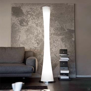 Lampadaire moderne en verre soufflé Clepsydra 