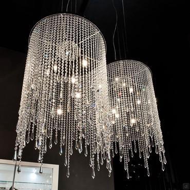 Lustre cascade design en cristal Venezia de Cattelan 