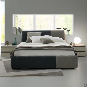 Letto bicolore con box contenitore Decor