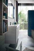 Mobile bagno con lavabo mod.Set Up 121S e base in noblitato special platino