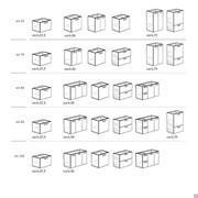 Modèles et dimensions disponibles avec profondeur réduite cm p.37