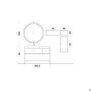 Meuble de salle de bains N91 Atlantic - Dimensions