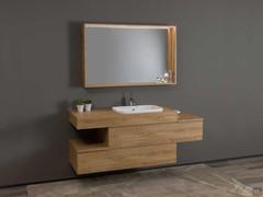 Armoire de salle de bain décalée avec étagère N74 Atlantic