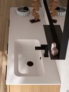 Lavabo console en mineralguss