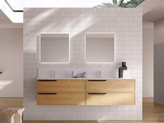 Armoire de toilette avec double vasque N103 Frame