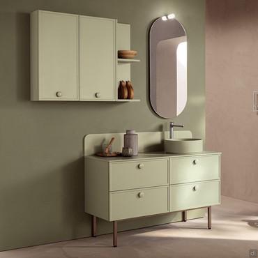 Meuble de salle de bain couleur pastel N106 Frame