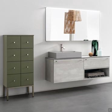 Meuble toilette avec compartiment ouvert N85 Atlantic