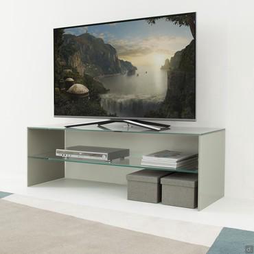 Meuble tv pont en verre Multiglass