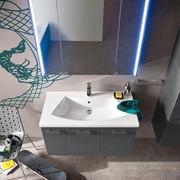 Miroir de salle de bains avec espace de rangement Simply - 90 x P.15 cm avec côtés supplémentaires avec éclairage LED intégré