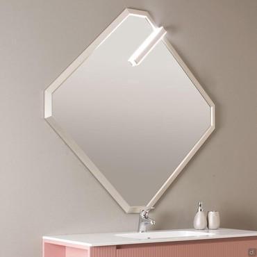 Miroir de salle de bains da bagno avec cadre en aluminium Alfa