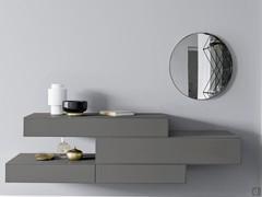 Miroir Cincinnati en version ronde, combinable avec les autres éléments de la même collection.