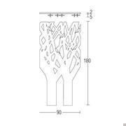 Porte-manteau mural "Rami" en forme d'arbre - dimensions