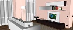 3D Design Living Room/Living Room - vue du salon