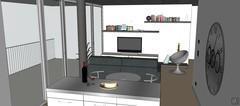 3d Living room design - Vue d'ensemble